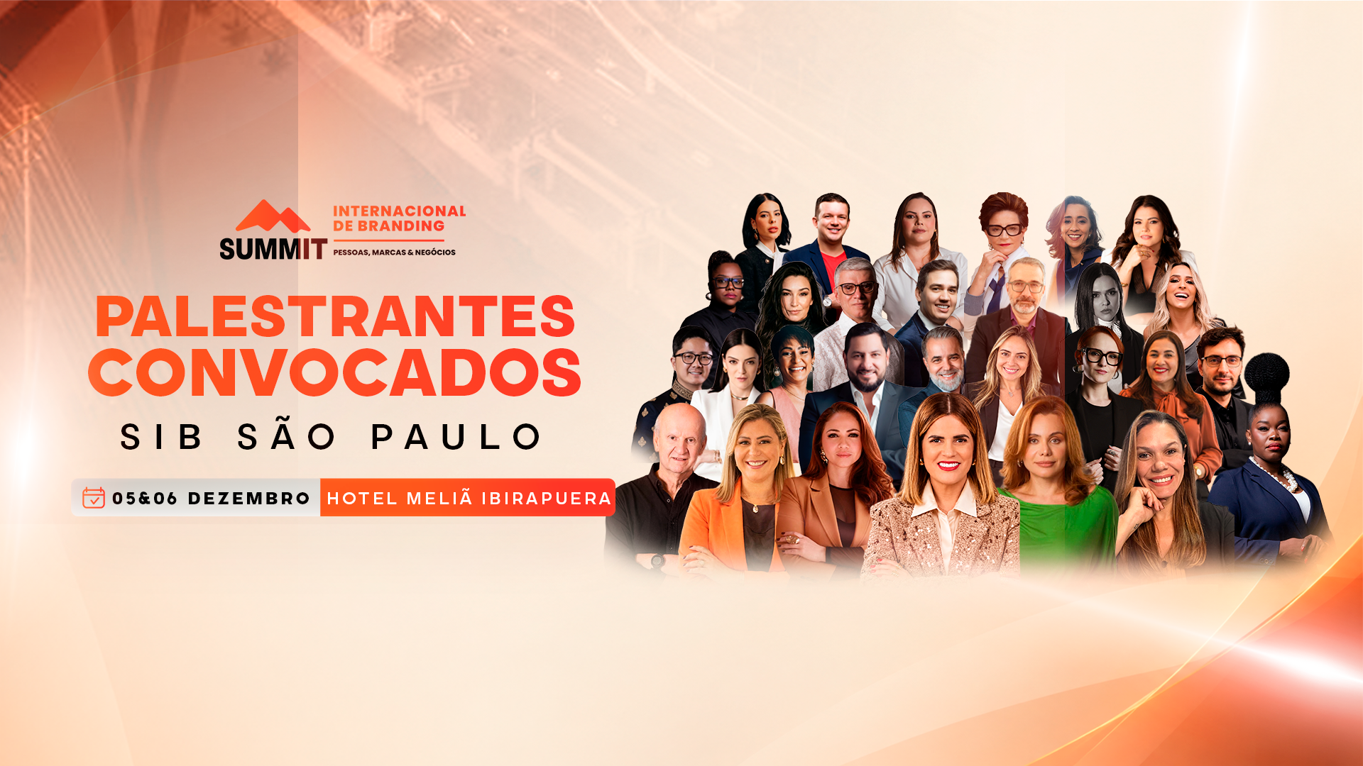 Palestrantes convocados para o SIB São Paulo 2026, nos dias 5 e 6 de dezembro, no Hotel Meliá Ibirapuera