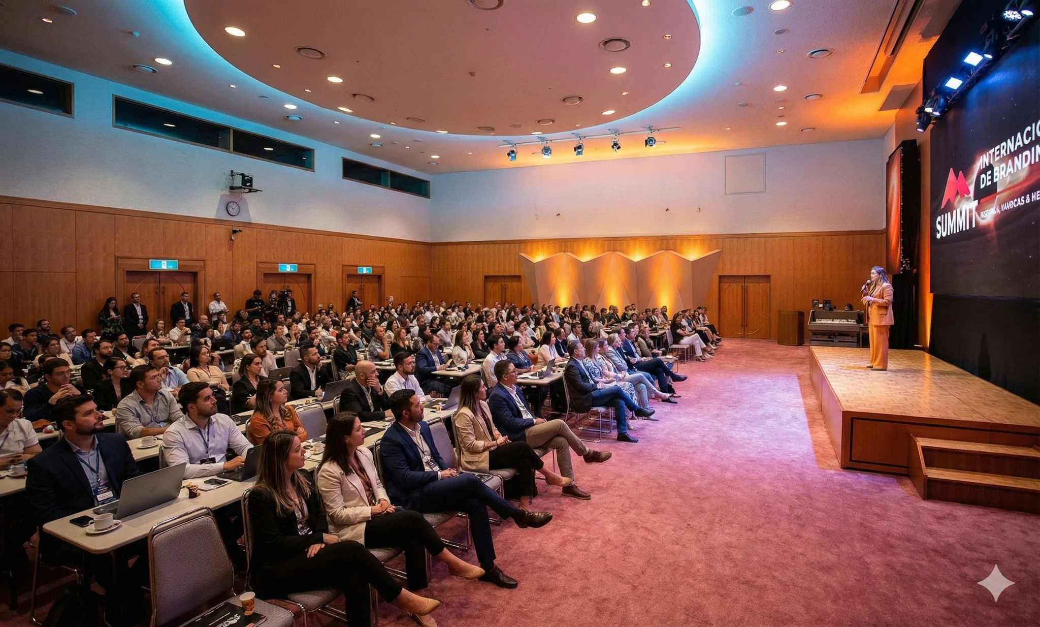 Auditório durante uma conferência internacional