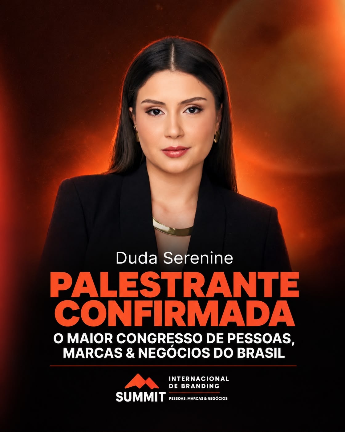 Duda Serenine — palestrante que já passou pelo SIB