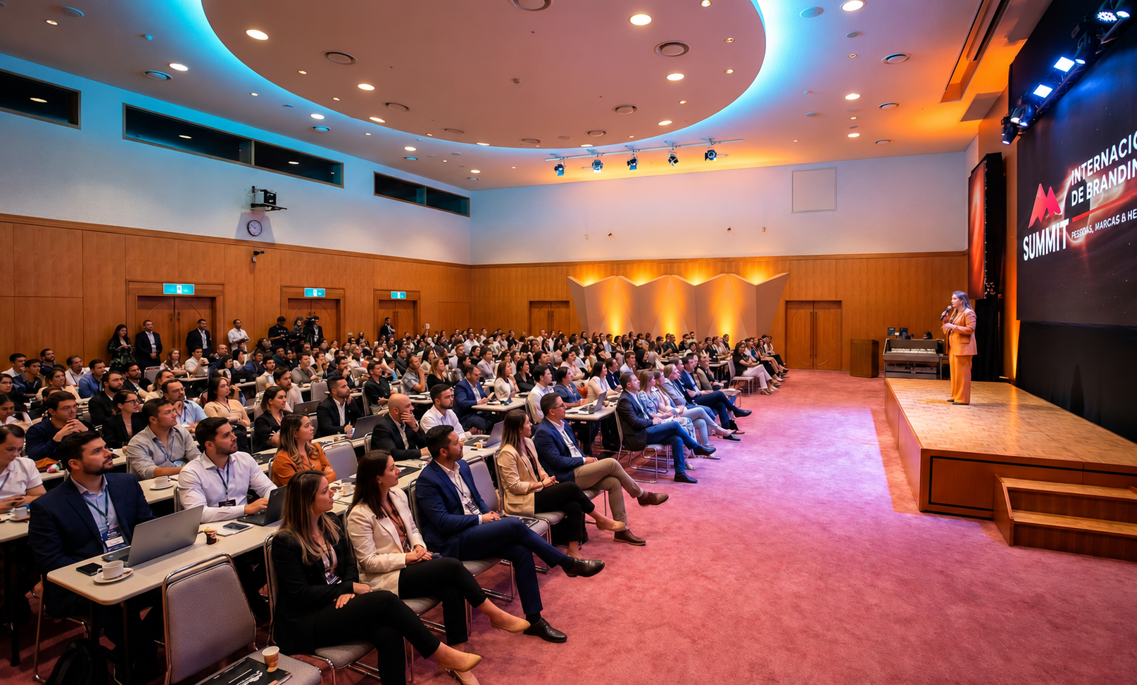 Auditório durante uma conferência internacional